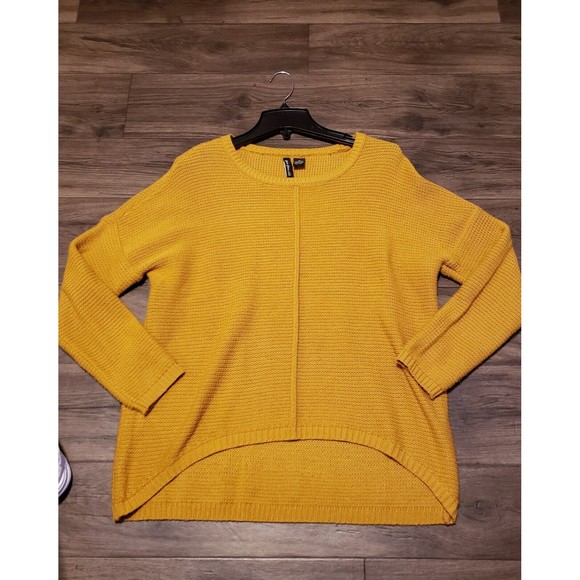 Free For All Mustard Sweater Women's Sz M - Picture 7 of 12
